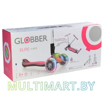 Самокат Globber Elite FL (розовый) картинка 5